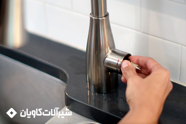تعویض کارتریج شیر اهرمی ظرفشویی